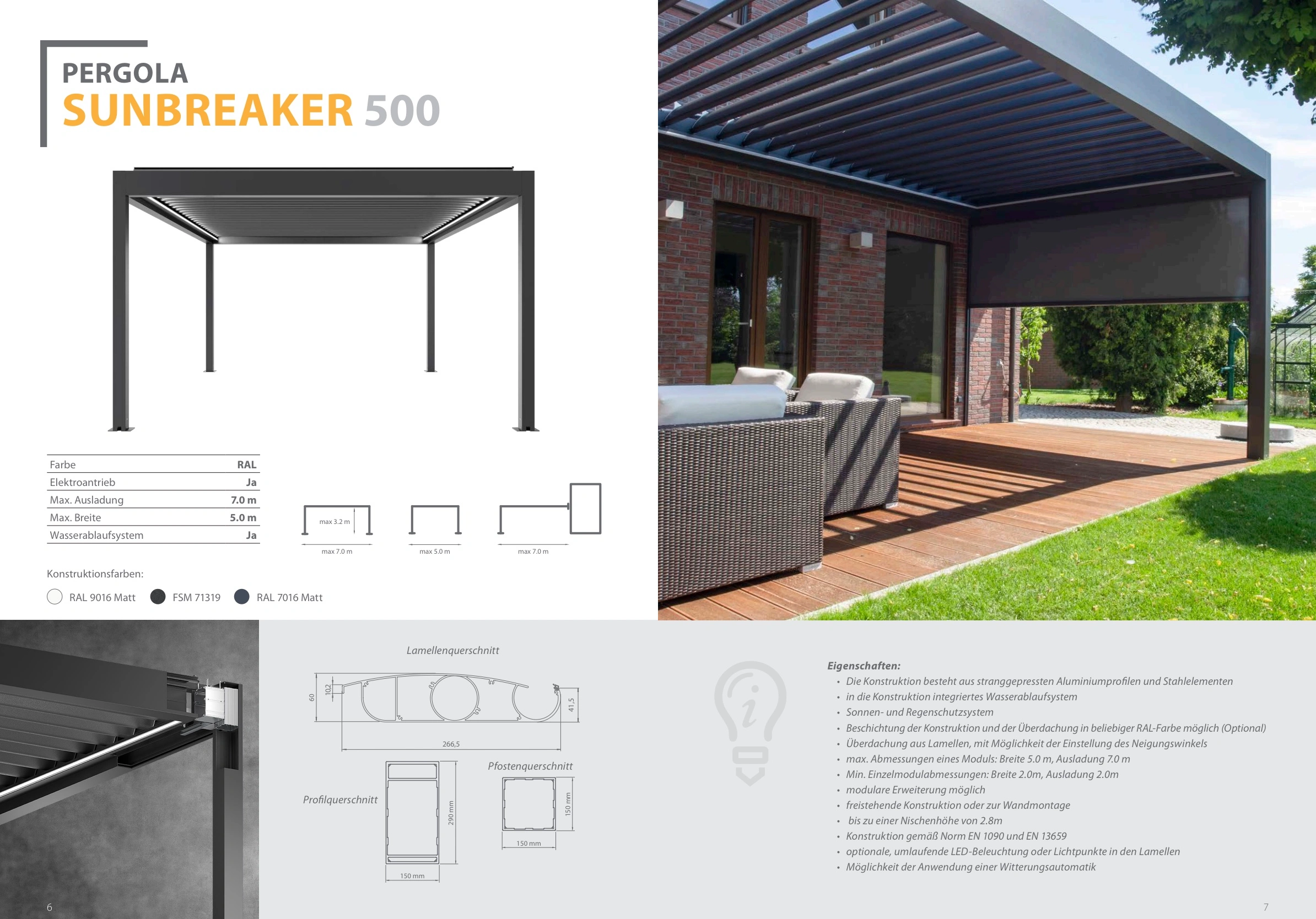 Pergola Sunbreaker 500